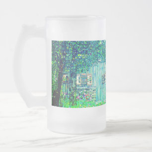 Bauernhaus Gustav Klimt in Oberösterreich Mattglas Bierglas