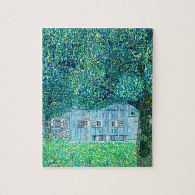 Bauernhaus Gustav Klimt in Oberösterreich Puzzle (Vertikal)