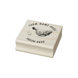 Bauernhaus Hen Ei Family Wood Art Briefmarke Gummistempel