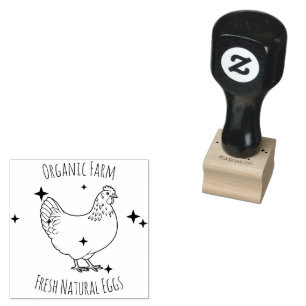 Bauernhaus Hen Eier Gummistempel