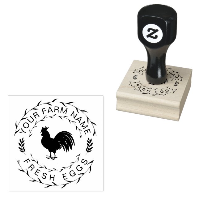 Bauernhaus Hen | Farm - oder Hühnercoop Personalis Gummistempel (Stempel)