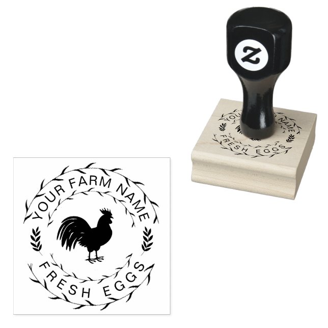 Bauernhaus Hen | Farm - oder Hühnercoop Personalis Gummistempel (Stempel)