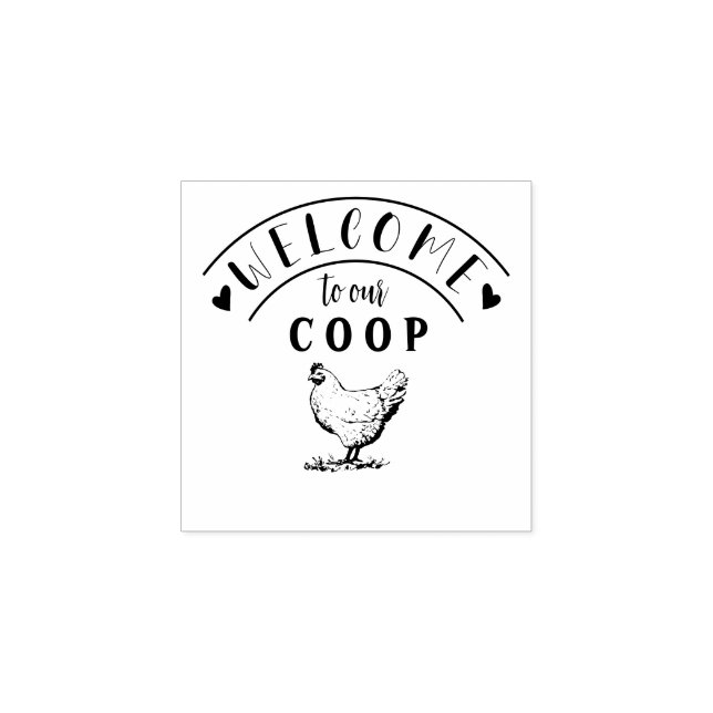 Bauernhaus Hen | Personalisierte Briefmarke Gummistempel (Prägung)