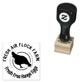 Bauernhaus Hen | Personalisiertes Ei Gummistempel