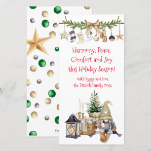 Bauernhaus Hygge, Joy, Peace, Harmony Holiday Card Feiertagskarte