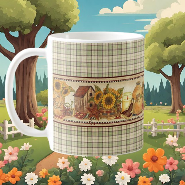 Bauernhaus im niedlichen Landhausstil Kaffeetasse (Von Creator hochgeladen)