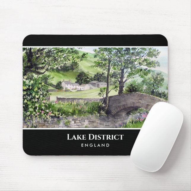 Bauernhaus in der Nähe von Thirlmere Lake District Mousepad (Mit Mouse)