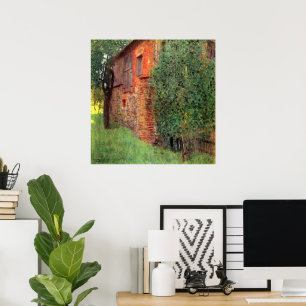 Bauernhaus in Kammer von Gustav Klimt, Vintage Art Poster