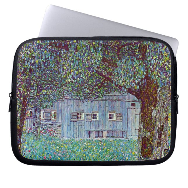 Bauernhaus in Oberösterreich bei Gustav Klimt Laptopschutzhülle (Vorderseite)