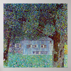 Bauernhaus in Oberösterreich bei Gustav Klimt Poster