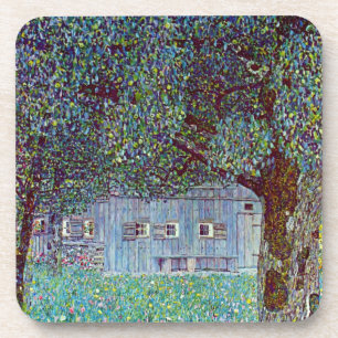 Bauernhaus in Oberösterreich von Gustav Klimt Getränkeuntersetzer