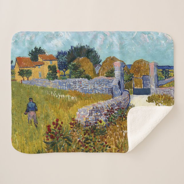 Bauernhaus in Provence (1888) von Vincent Van Gogh Sherpadecke (Vorderseite (Horizontal))