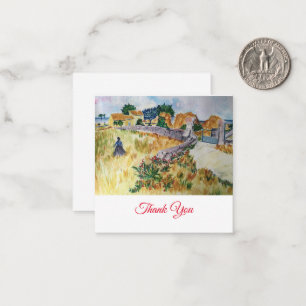 Bauernhaus in Provence im Stil von Van Gogh Mitteilungskarte