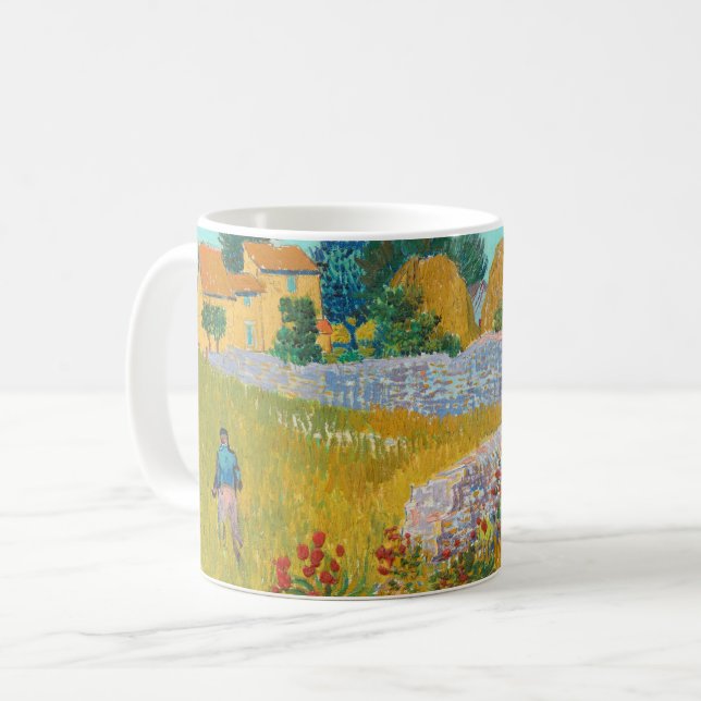 Bauernhaus in Provence - Vincent van Gogh Kaffeetasse (Vorderseite Links)