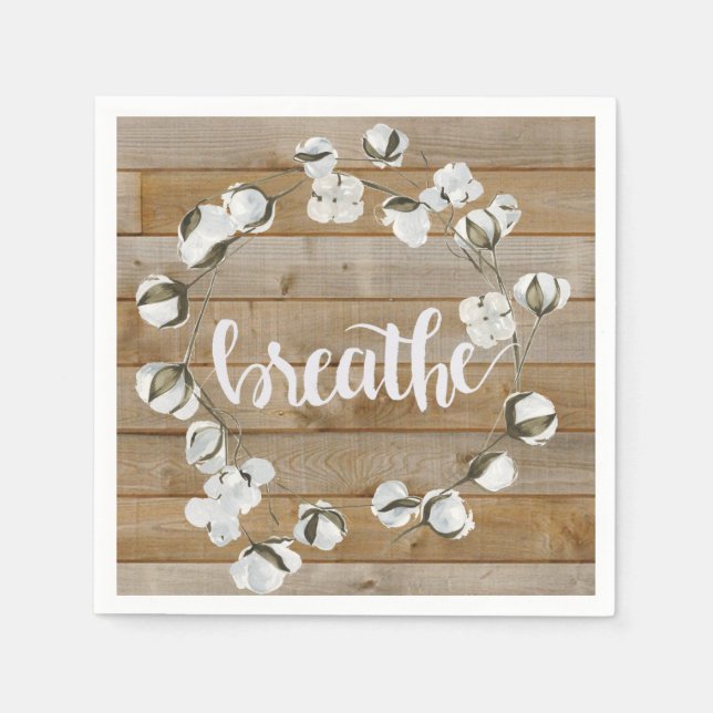 Bauernhaus Inspiration - atmen Serviette (Vorderseite)