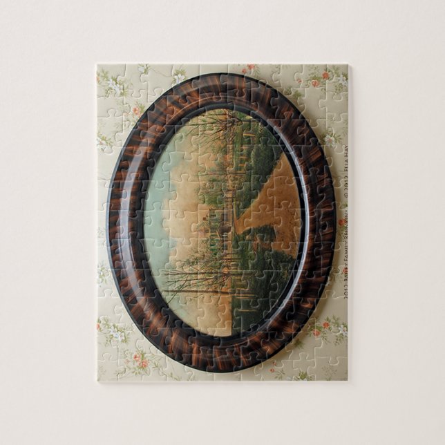 Bauernhaus-Malerei Puzzle (Vertikal)