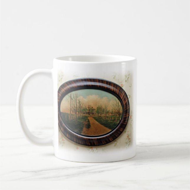 Bauernhaus-Malerei-Tasse Tasse (Links)
