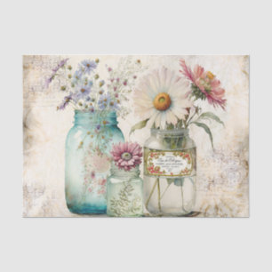 Bauernhaus Mason Jars Seidenpapier