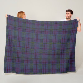 Bauernhaus Navy Blau Tartan Fleecedecke