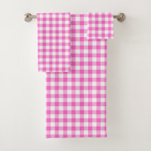 Bauernhaus Pink und White Gingham Kariert