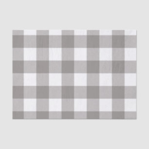 Bauernhaus Rustic Grau & White Buffalo Karierter P Seidenpapier