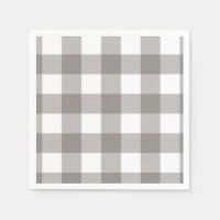 Bauernhaus Rustic Grau & White Buffalo Karierter P