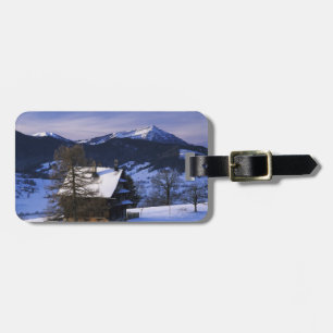 Bauernhaus und Mount Rigi und Pilatus, Gepäckanhänger