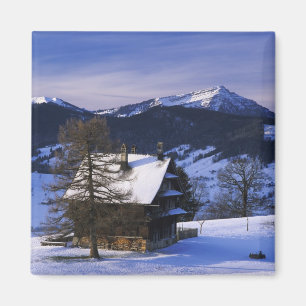Bauernhaus und Mount Rigi und Pilatus, Magnet