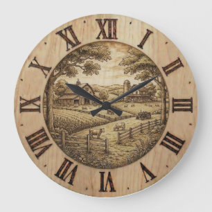 Bauernhaus-Wanduhr Große Wanduhr