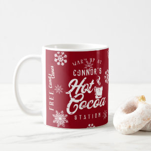Bauernhaus-Weihnachtsbrauch Familien-Heißer Kakao Kaffeetasse