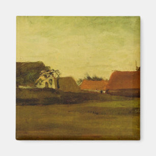 Bauernhäuser Loosduinen Haag von Vincent van Gogh Magnet