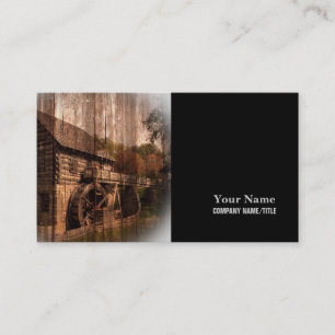 Bauernhausmühlwasserrad der ursprünglichen Scheune Visitenkarte