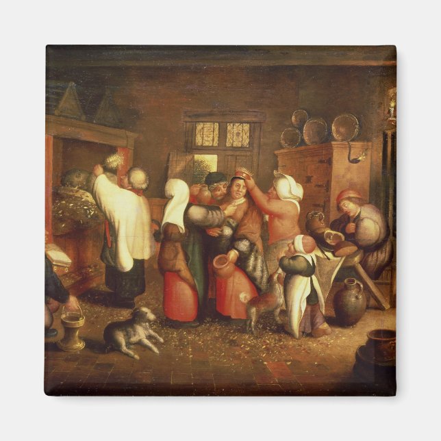 Bauernhochzeit Magnet (Vorne)