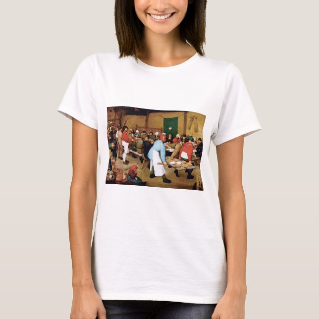 Bauernhochzeit, Pieter Bruegel T-Shirt (Vorderseite)