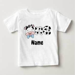 Bauernhof 1. Geburtstag, Custom Baby Cow ein Gebur Baby T-shirt