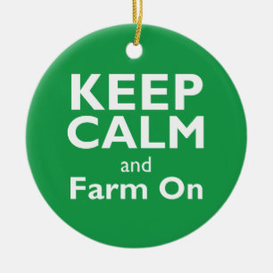 Bauernhof an keramikornament