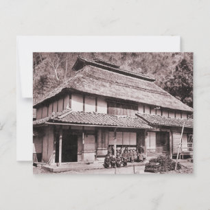 Bauernhof auf dem Dach von Mimasaka Postkarte