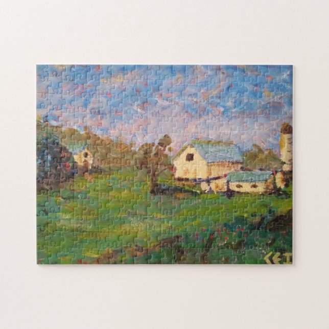 Bauernhof auf der Zion Road 11x14 Zoll Puzzle (Horizontal)