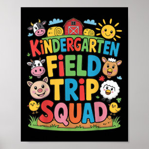Bauernhof Ausflugsfeld Squad Bauernhof Kindergarte Poster