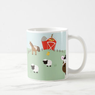 Bauernhof-Babysbarnyard-kundenspezifische Tasse