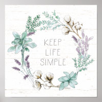 Bauernhof Baumwolltypografie - Behalt Life Simple