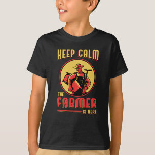Bauernhof Behaltend ruhiger Bauer Landschaftstrakt T-Shirt