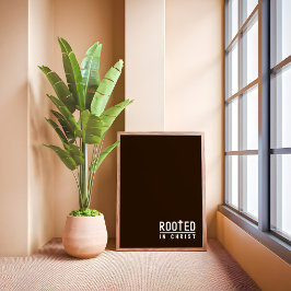 Bauernhof Brown Christliche Glaube Zitat Poster