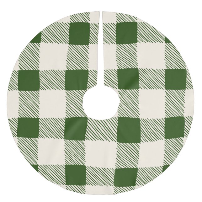 Bauernhof Einfache Landschaft Polyester Weihnachtsbaumdecke (Vorderseite)