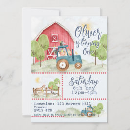 🚜 🎉 Bauernhof Freunde zum Geburtstag Einladung