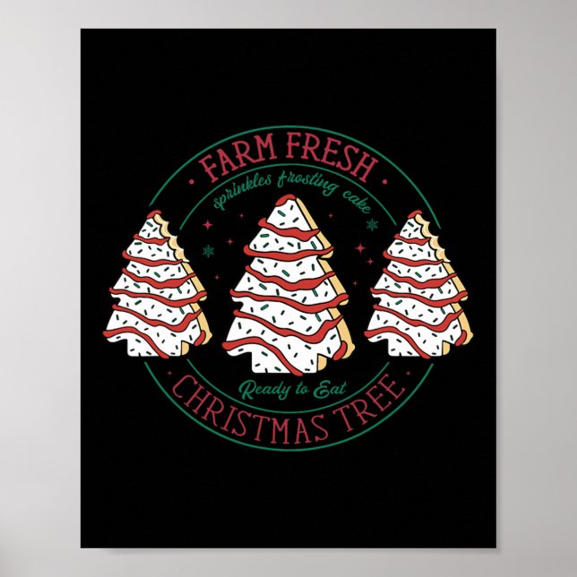 Bauernhof Frische Weihnachtsbaum Zuckerguss Mattie Poster (Vorne)