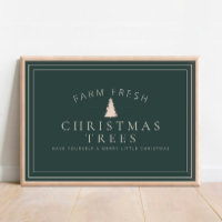 Bauernhof Frische Weihnachtsbäume Holiday Matte Po