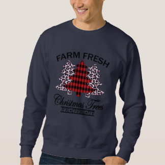 Bauernhof Frische Weihnachtsbaumen Sweatshirt