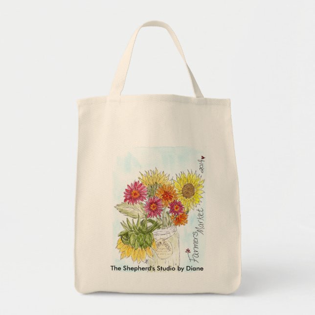 Bauernhof-Frischmarkt-Tasche Tragetasche (Vorne)