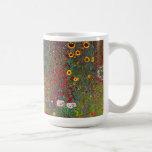 Bauernhof-Garten Gustav Klimt mit der Tasse<br><div class="desc">Bauernhof-Garten Gustav Klimt mit der Sonnenblume-Tasse. Ölmalerei auf Leinwand von 1905-06. Obwohl Klimt höchst während seines Goldzeitraums erkannt wird, dass produzierter Klassiker wie der Kuss und das Porträt von Adele Bloch Bauer arbeitet, produzierte der Künstler auch etwas ungeheuer reizend Landschaftsmalereien. Garten-Bauernhof mit Sonnenblumen kennzeichnet einen reichen Sommergarten in der Blüte...</div>